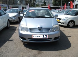 טויוטה&nbsp;קורולה&nbsp;SUN אוט' 1.6&nbsp;2007